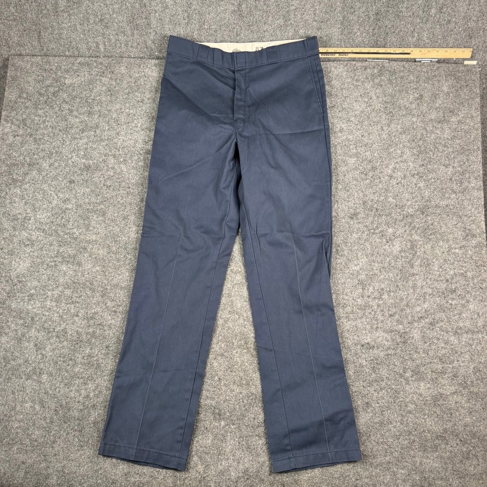Dickies Pants Mens Size 36x36 Navy Blue 874 Original Fit Straight‎ Leg Workwear